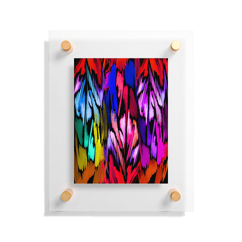 Holly Sharpe Feather Rainbow Floating Acrylic Print