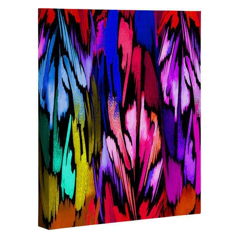 Holly Sharpe Feather Rainbow Art Canvas