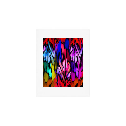Holly Sharpe Feather Rainbow Art Print
