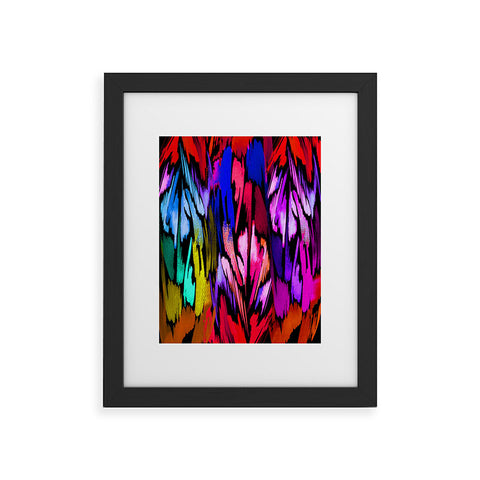 Holly Sharpe Feather Rainbow Framed Art Print