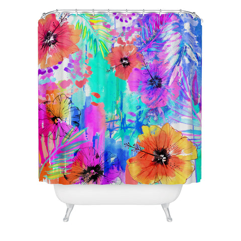 Holly Sharpe Hawaiian Heat Shower Curtain