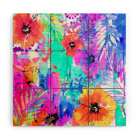 Holly Sharpe Hawaiian Heat Wood Wall Mural