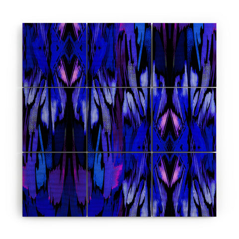 Holly Sharpe Indigo Fever Wood Wall Mural