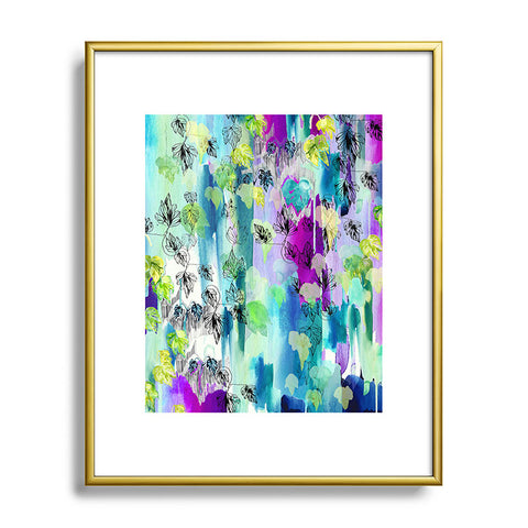 Holly Sharpe Ivy Waterfall Metal Framed Art Print