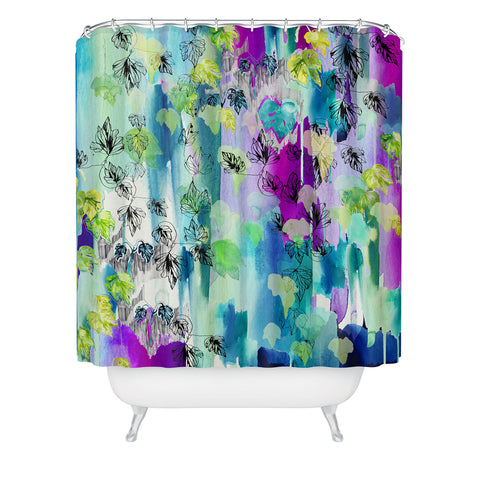 Holly Sharpe Ivy Waterfall Shower Curtain