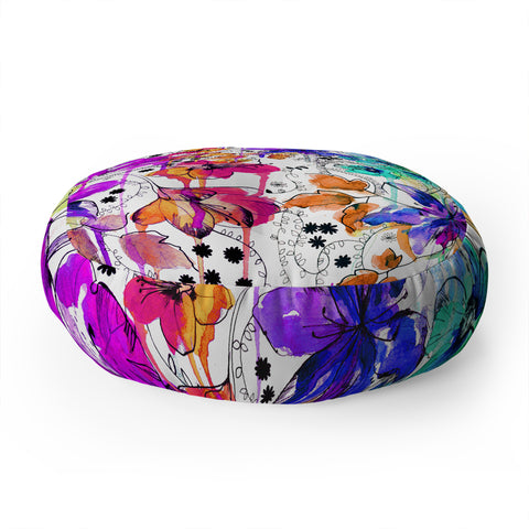 Holly Sharpe Lost In Botanica 1 Floor Pillow Round