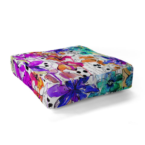 Holly Sharpe Lost In Botanica 1 Floor Pillow Square