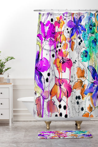 Holly Sharpe Lost In Botanica 1 Shower Curtain And Mat