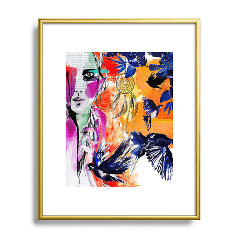 Holly Sharpe Nightfall Metal Framed Art Print