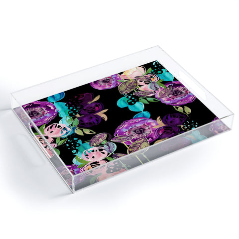 Holly Sharpe Opulent Floral Acrylic Tray