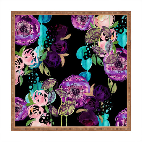 Holly Sharpe Opulent Floral Square Tray