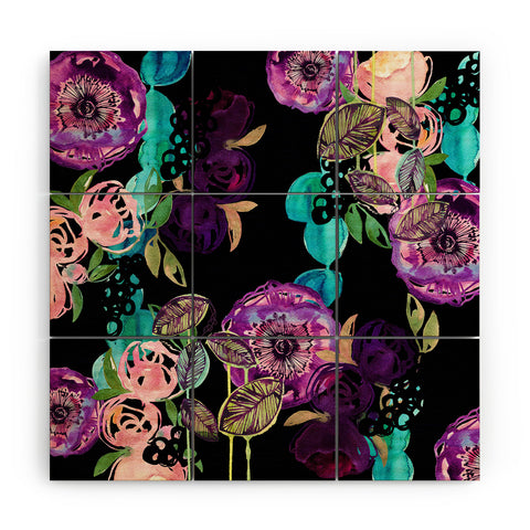 Holly Sharpe Opulent Floral Wood Wall Mural