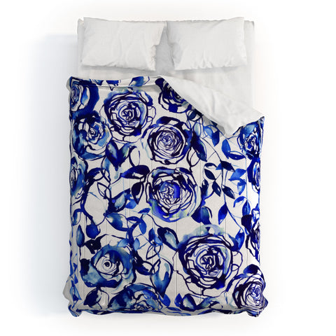 Holly Sharpe Painted Blue Comforter
