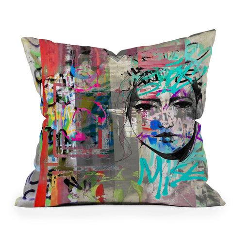Holly Sharpe Rainbow Ruin Throw Pillow