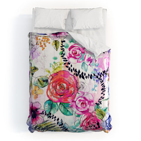 Holly Sharpe Rose Garden 01 Comforter