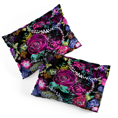 Holly Sharpe Rose Garden at Night Pillow Shams