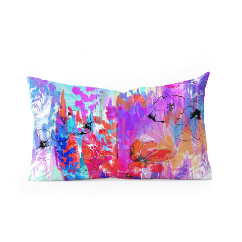 Holly Sharpe Summer Rain Oblong Throw Pillow