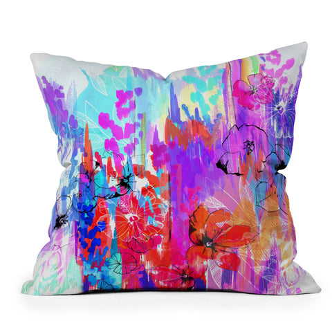 Holly Sharpe Summer Rain Throw Pillow