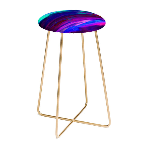 Holly Sharpe Sunset Sky at Night Counter Stool