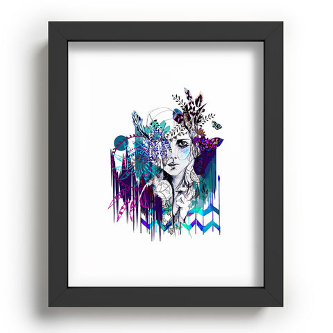Holly Sharpe Tribal Girl Colourway Recessed Framing Rectangle