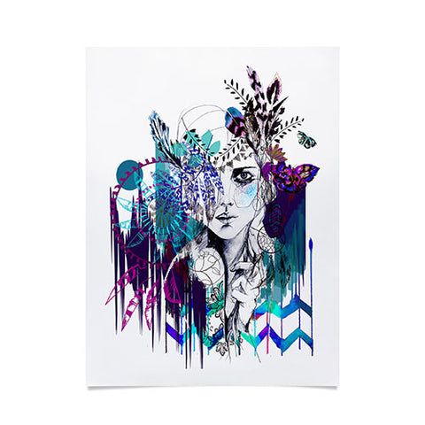 Holly Sharpe Tribal Girl Colourway Poster