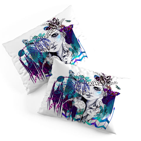 Holly Sharpe Tribal Girl Colourway Pillow Shams