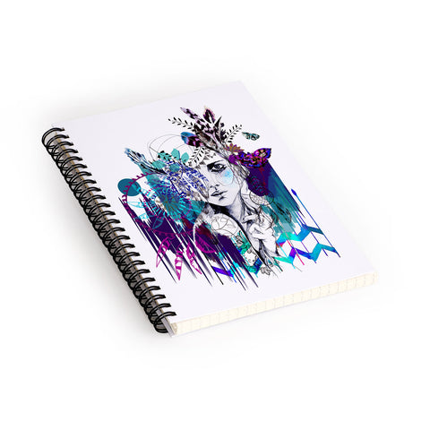 Holly Sharpe Tribal Girl Colourway Spiral Notebook