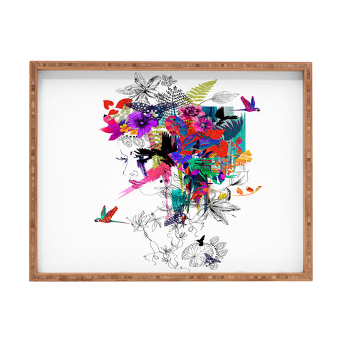 Holly Sharpe Tropical Girl 1 Rectangular Tray