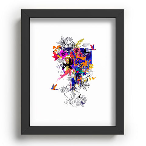 Holly Sharpe Tropical Girl Colourway Recessed Framing Rectangle