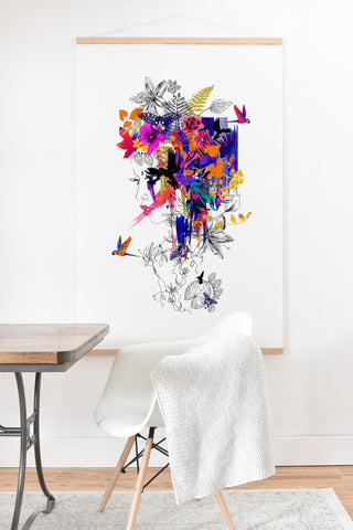 Holly Sharpe Tropical Girl Colourway Art Print And Hanger