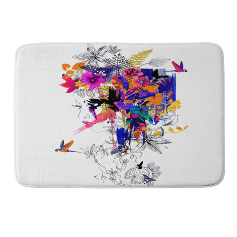 Holly Sharpe Tropical Girl Colourway Memory Foam Bath Mat