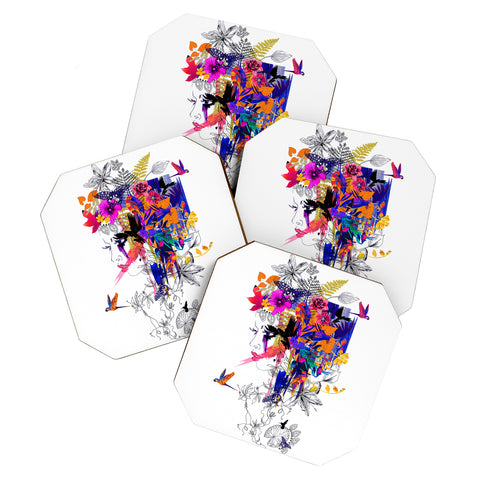 Holly Sharpe Tropical Girl Colourway Coaster Set