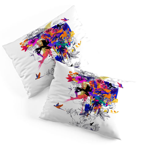 Holly Sharpe Tropical Girl Colourway Pillow Shams