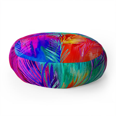 Holly Sharpe Tropical Heat 01 Floor Pillow Round