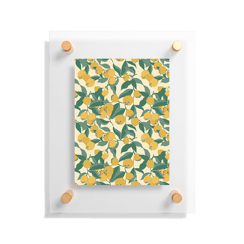 Huebucket Lemon Pugs Floating Acrylic Print