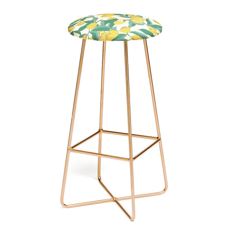 Huebucket Lemon Pugs Bar Stool