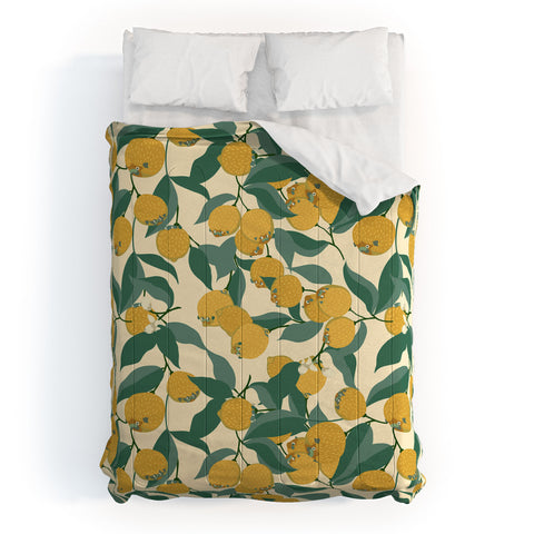 Huebucket Lemon Pugs Comforter