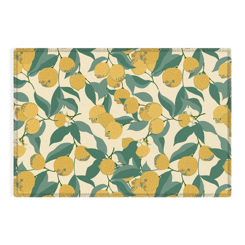 Huebucket Lemon Pugs Outdoor Rug