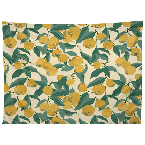 Huebucket Lemon Pugs Tapestry