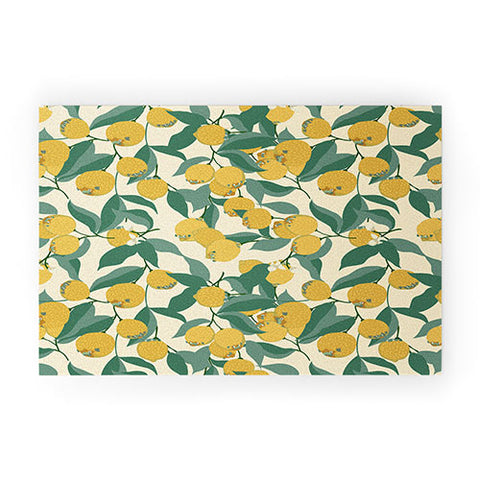 Huebucket Lemon Pugs Welcome Mat