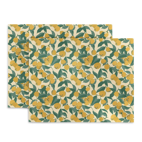 Huebucket Lemon Pugs Placemat