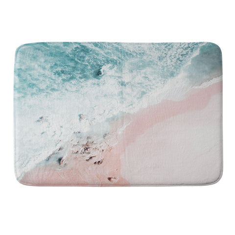 Ingrid Beddoes Aerial Ocean Print Memory Foam Bath Mat