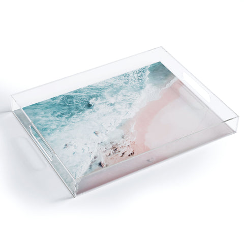 Ingrid Beddoes Aerial Ocean Print Acrylic Tray