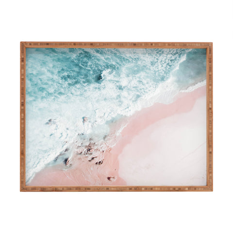 Ingrid Beddoes Aerial Ocean Print Rectangular Tray