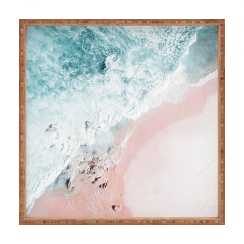 Ingrid Beddoes Aerial Ocean Print Square Tray
