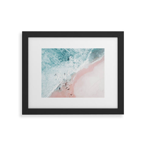 Ingrid Beddoes Aerial Ocean Print Framed Art Print