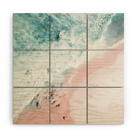 Ingrid Beddoes Aerial Ocean Print Wood Wall Mural