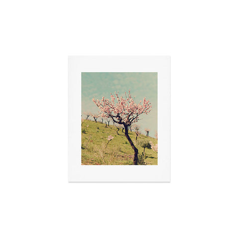 Ingrid Beddoes Almond Blossom Hill Art Print