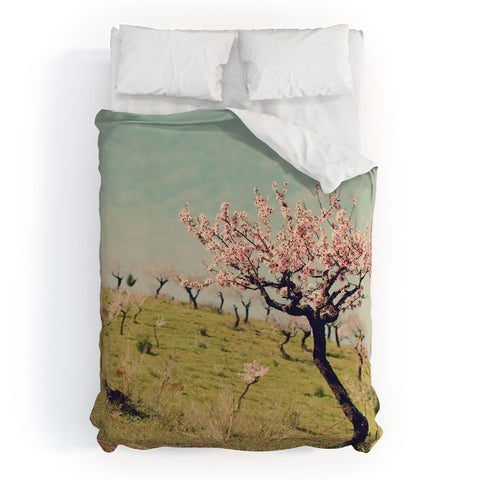 Ingrid Beddoes Almond Blossom Hill Duvet Cover