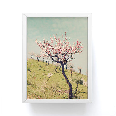 Ingrid Beddoes Almond Blossom Hill Framed Mini Art Print